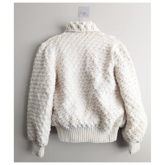 Unbranded vintage plush knit zip bomber - Picture 4 of 5